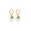 THE ROOTED DAISY HOOP EARRINGS